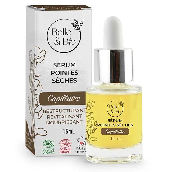 Sérum Capilar Belle & Bio para Pontas Secas, Orgânico, 15ml