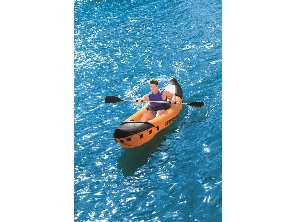 Bestway 65077, Oppustelig kajak, 2 person(er), 160 kg, Blå, Grå, Vinyl, Kasse