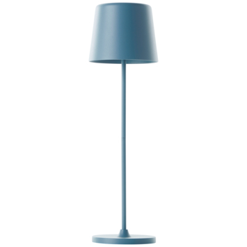 Tafellamp Kaami draagbaar LED 2W voor buiten met USB oplaadbare accu, blauw