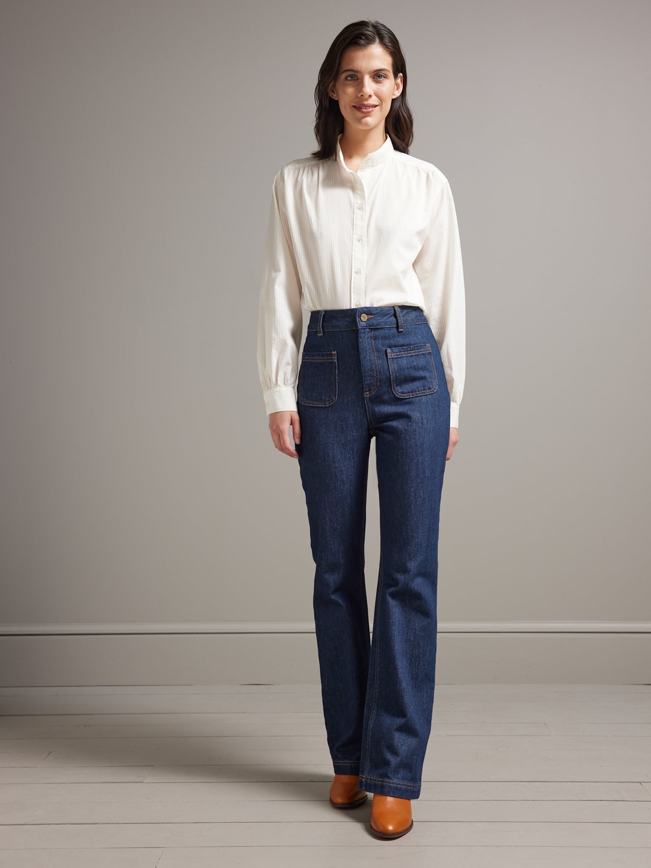 Jean droit femme Maria - coton biologique, délavage écoresponsable