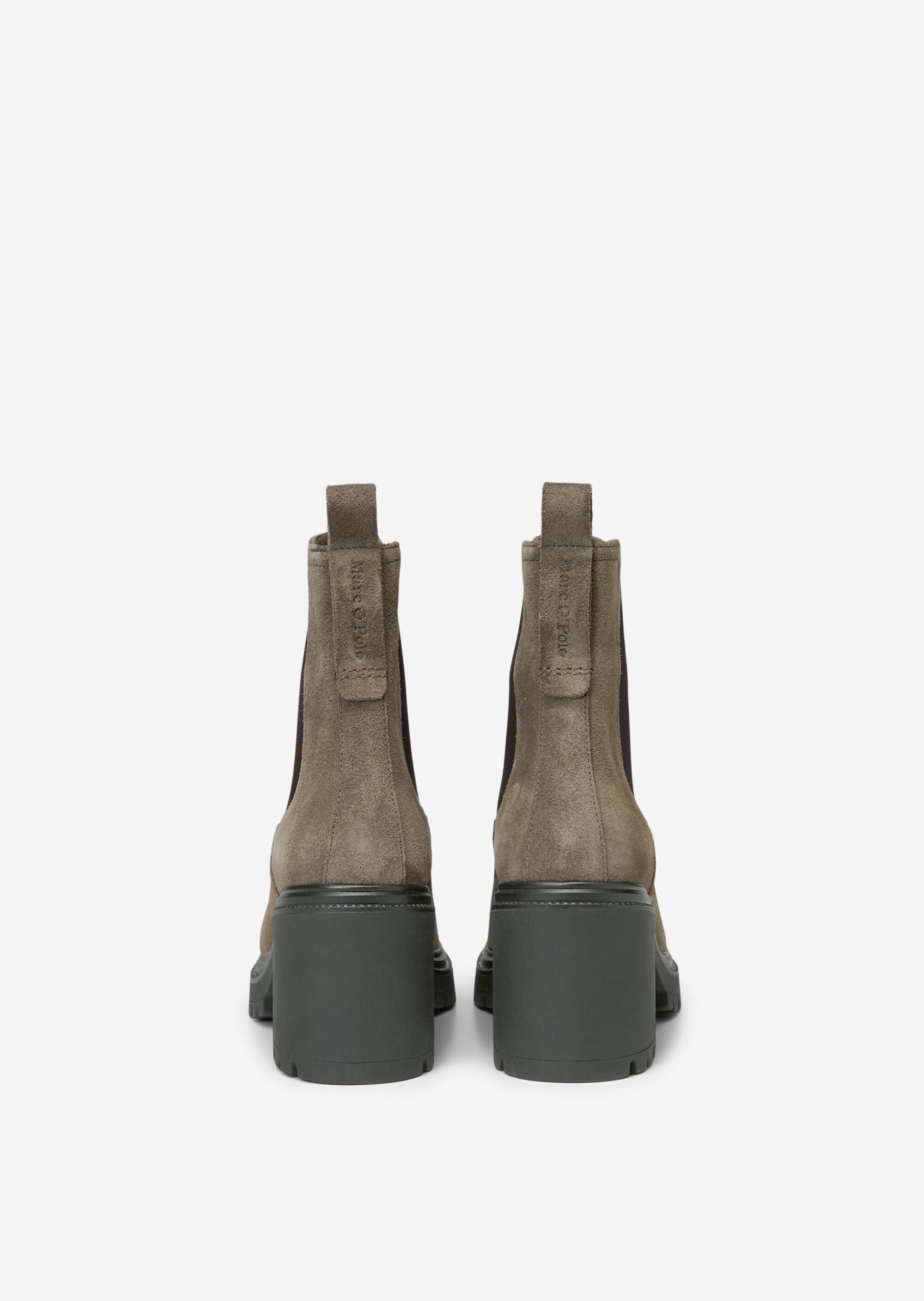 Chelsea-Boot aus Velours-Rindleder