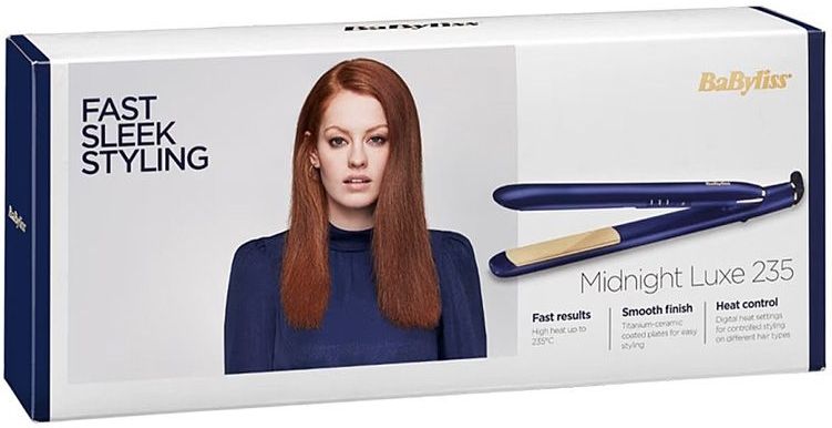BaByliss - Midnight Luxe Stijltang - Titanium Keramisch - Snelle Opwarming