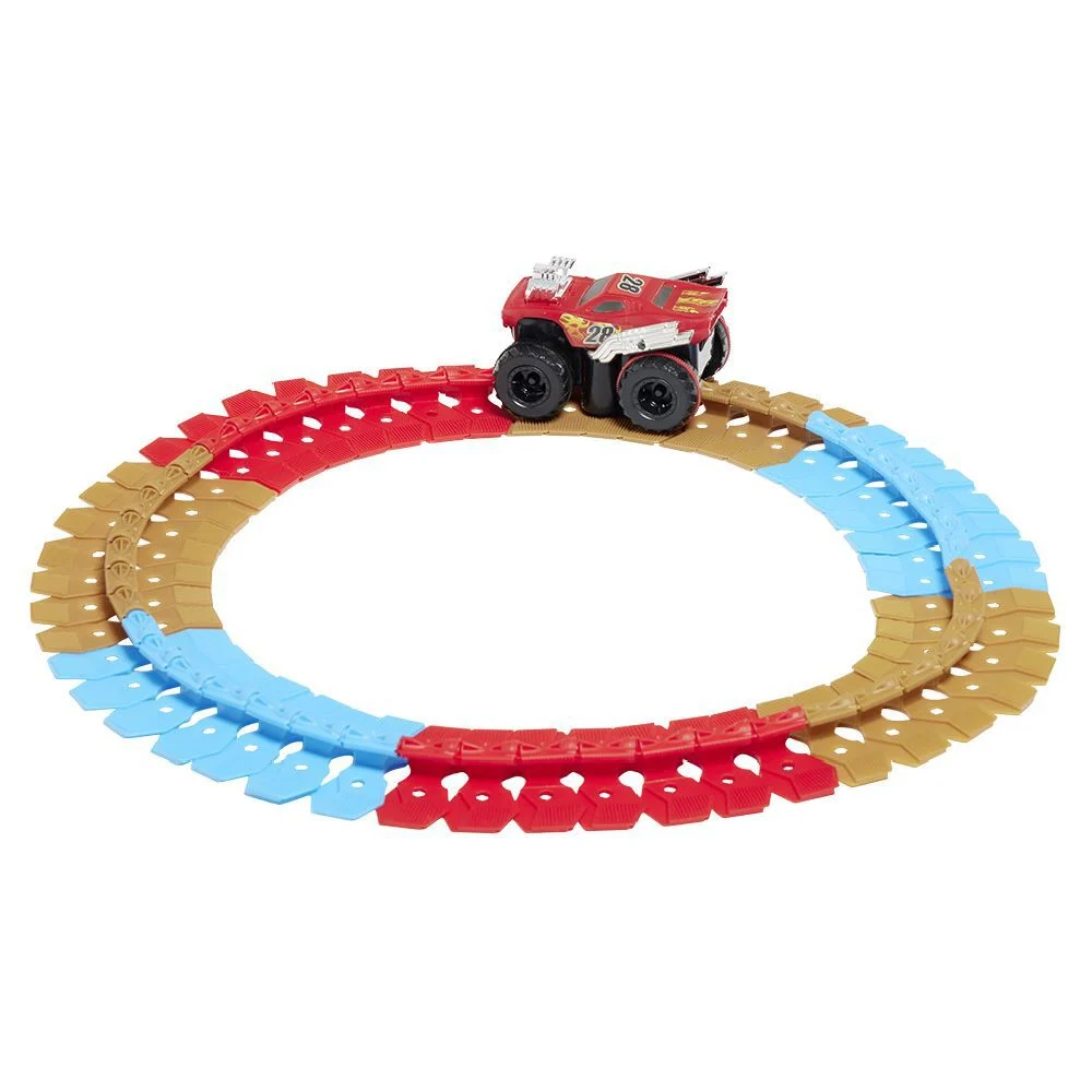 Circuit flexible phosphorescent avec voiture lumineuse
