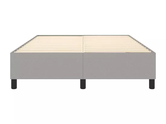 Sommier à lattes de lit Gris clair 140x200 cm Tissu