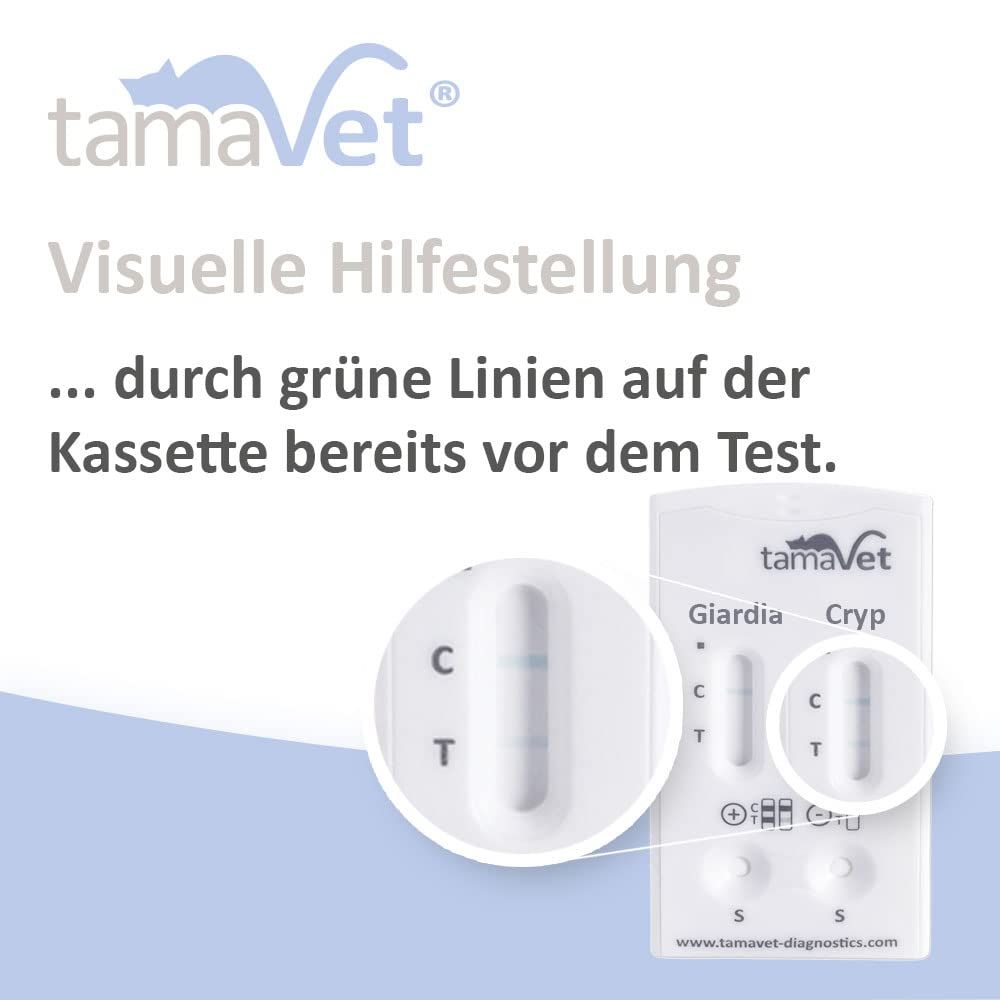 tamaVet Giardien und Cryptosporidium parvum Schnelltest für Hunde und Katzen