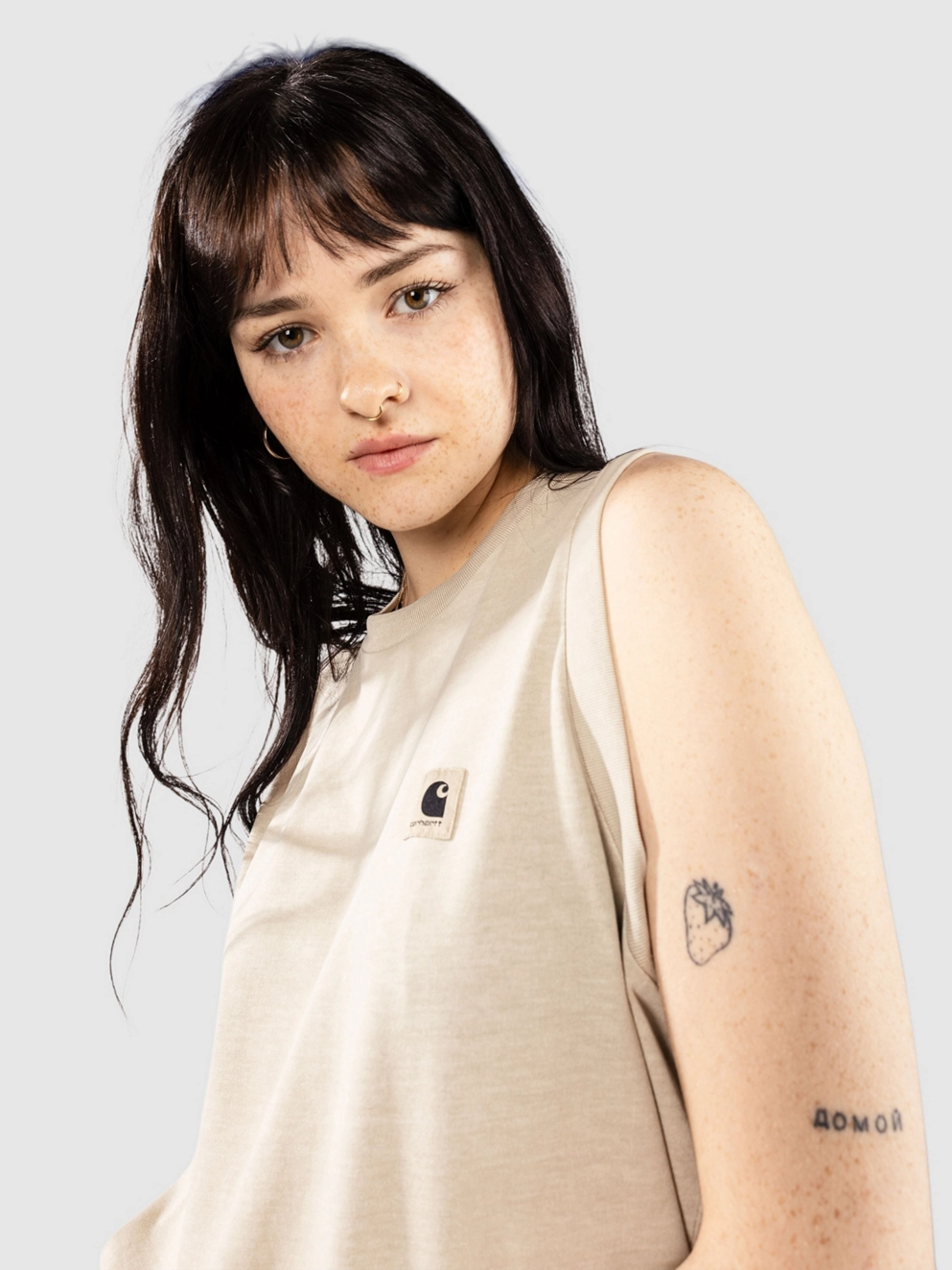 Carhartt WIP Nelson A Tank Top fleur de sel/garment dyed