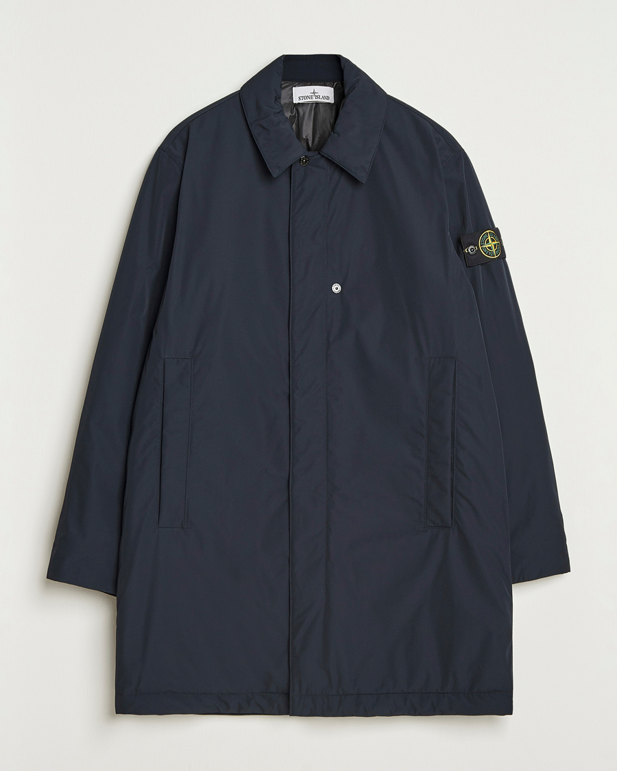 Stone Island Micro Twill Primaloft Padded Coat Navy