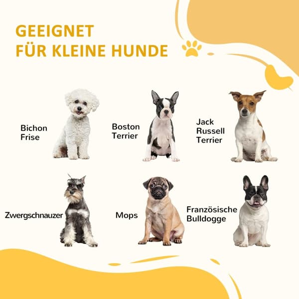 Hundetrapp 3 Trinn, Kjæledyrtrapper Med Sidevegg, Hunderampe For Små Hunder Opptil 10 Kg, Kattetrapper For Sofa, Seng, Sklisikre, Eik