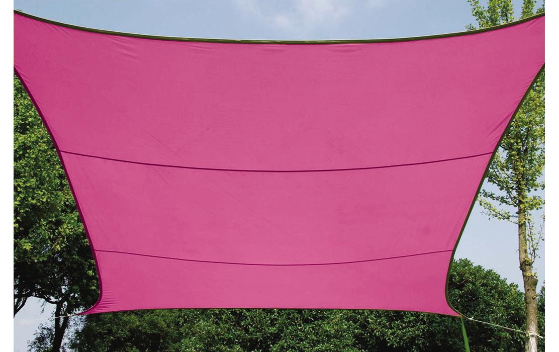 Sonnensegel 360 cm, Quadratisch3,6 x 3,6 x 3,6 m, fuchsia