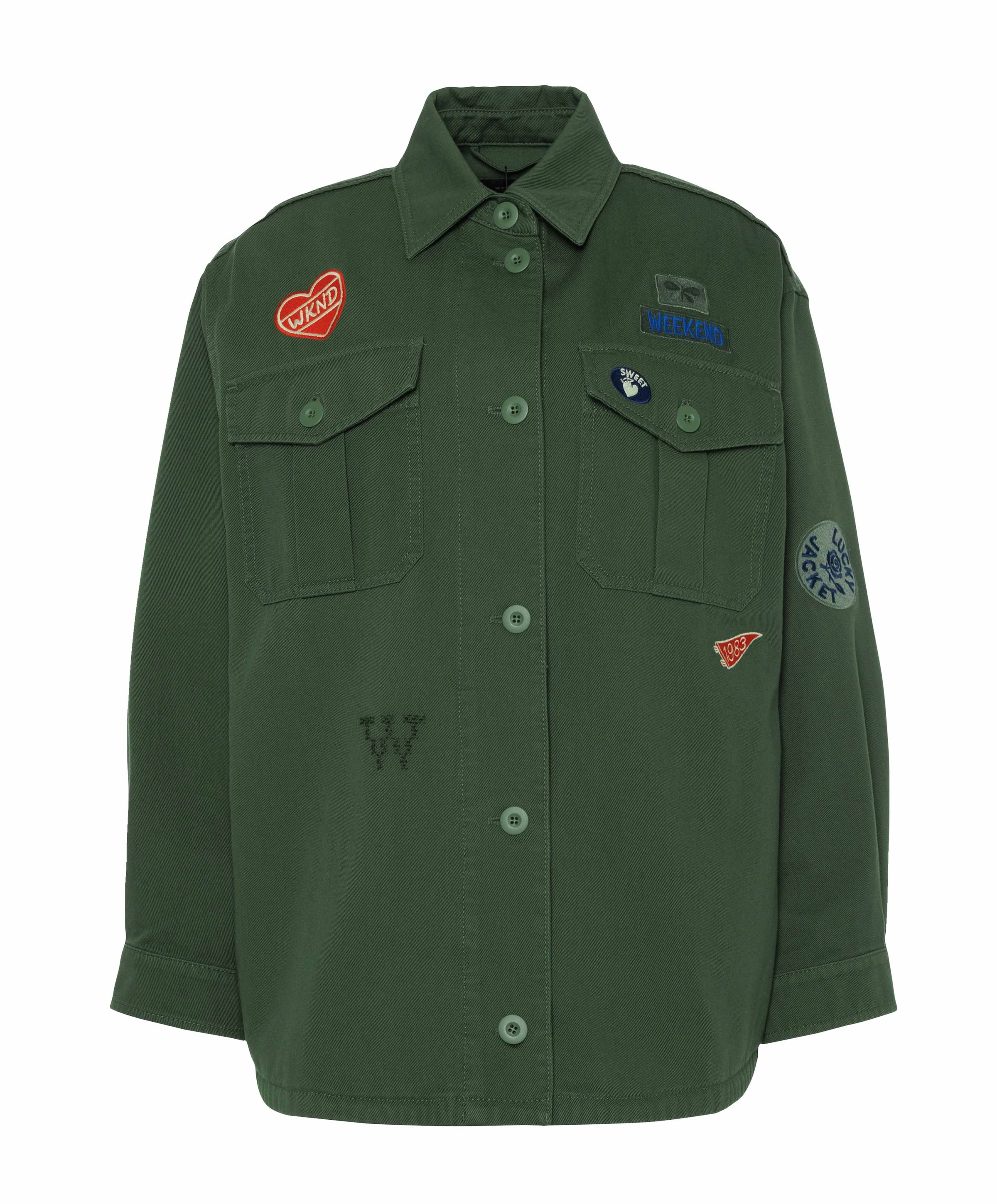 Weekend MaxMara Dames spijkerjas  groen