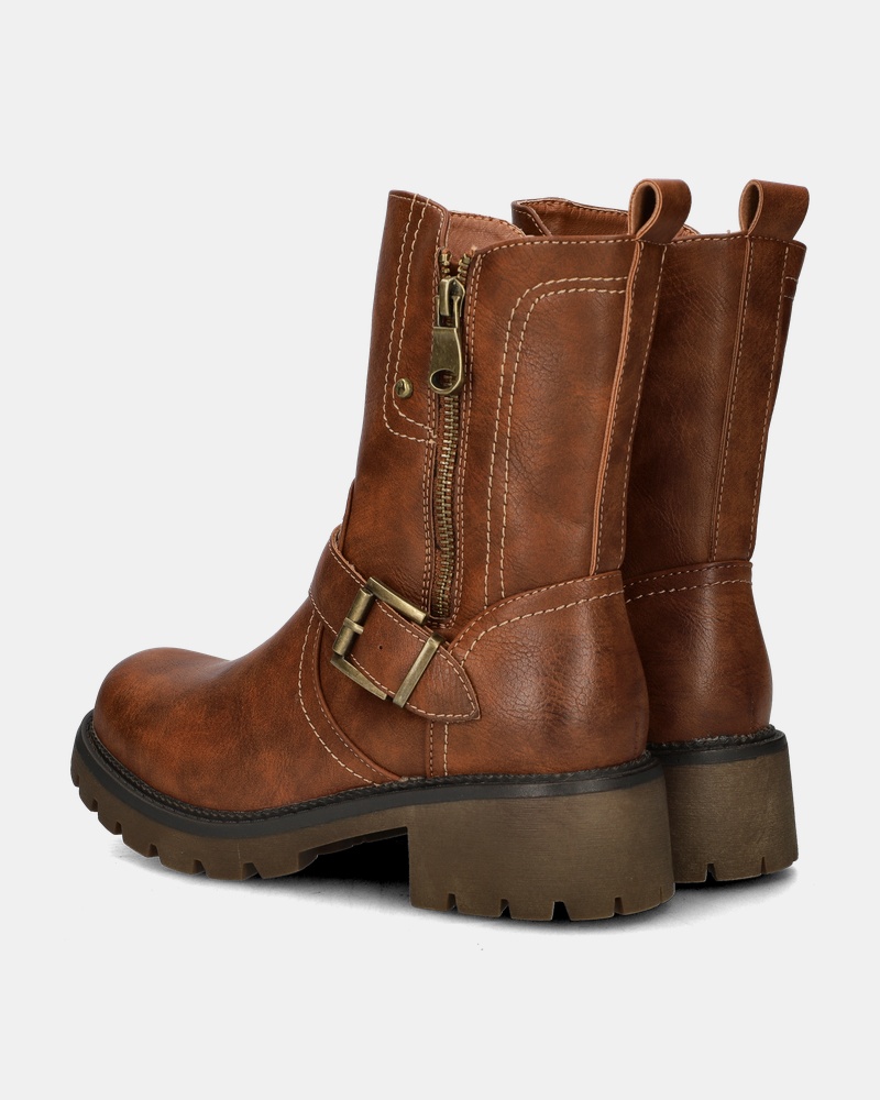 Dolcis Rits- & gesloten boots  - cognac