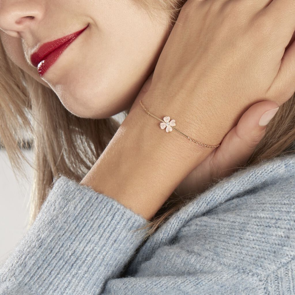 Bracelet Sendai Plaqué Or Jaune Oxyde De Zirconium