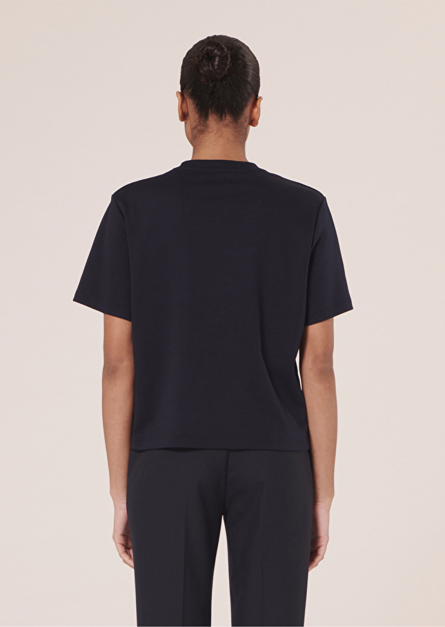 T-Shirt Tarabeebleu nuit en jersey