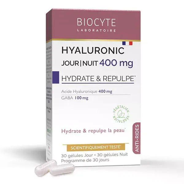 Biocyte Hyaluronic Dia/Noite 400mg Anti-Rugas 30 cápsulas (Dia) 30 cápsulas (Noite)
