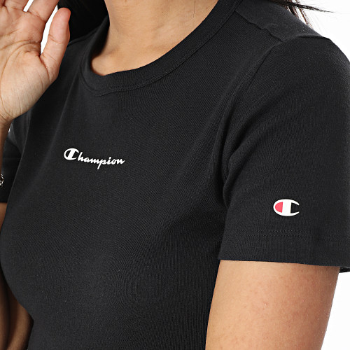 Polo Manches Courtes Femme Essential Cropped 5323 Noir