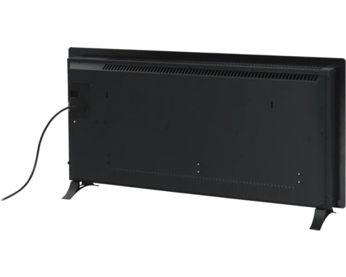 Eurom Alutherm 2000 Verre glasconvectorkachel, 44x92,8x9 cm, 2000 watt, incl. wifi, zwart