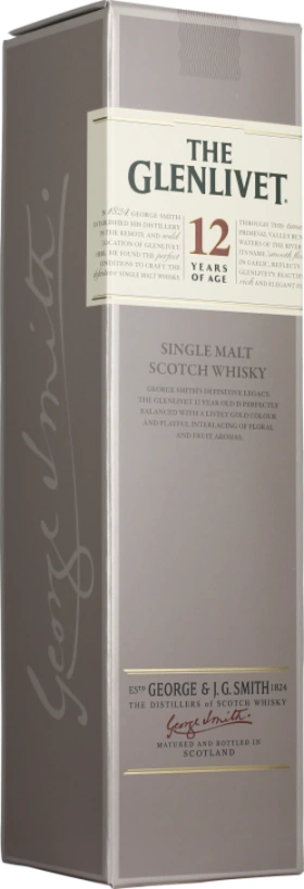 THE GLENLIVET 12 YEARS SINGLE MALT 70CL