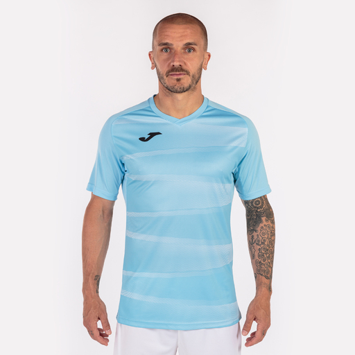 Camiseta Joma Grafity II Azul Claro de Manga Curta