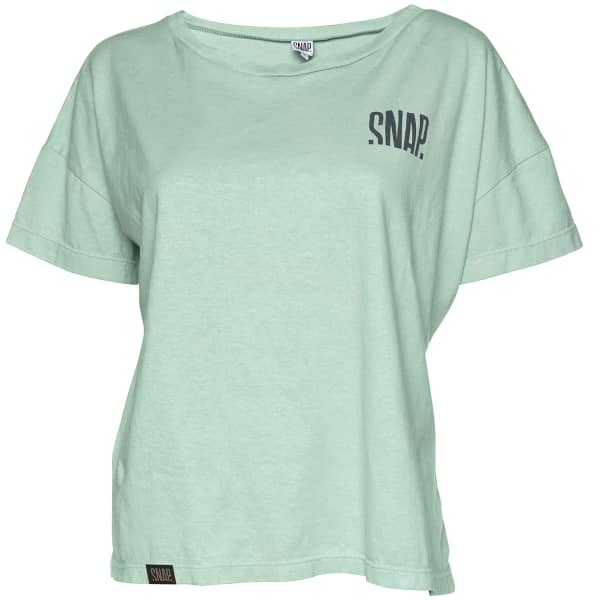 T-shirt SNAP CROP TOP HEMP T-SHIRT GREEN