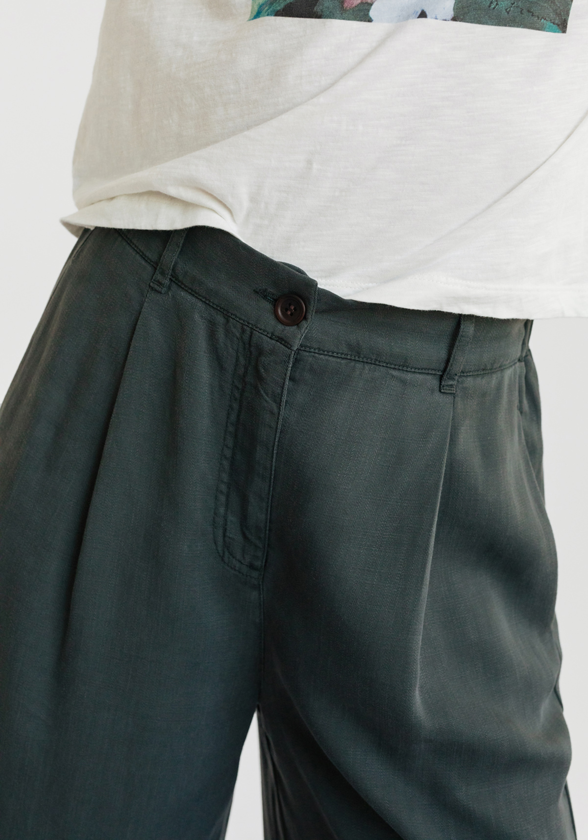 Twothirds Stoffhose Nanpu Dark Sand