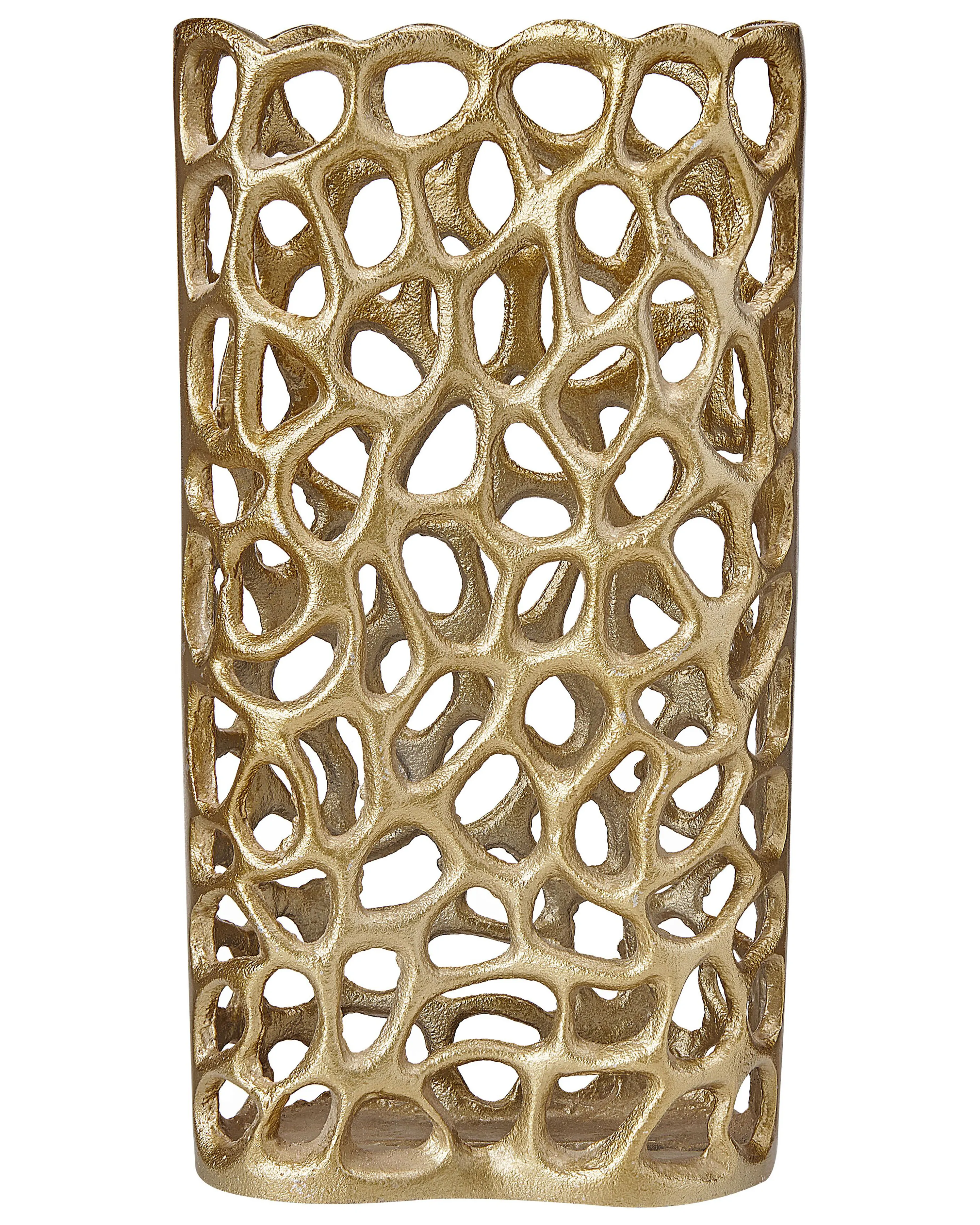 Decoratieve vaas SANCHI Metaal 33 cm Goud