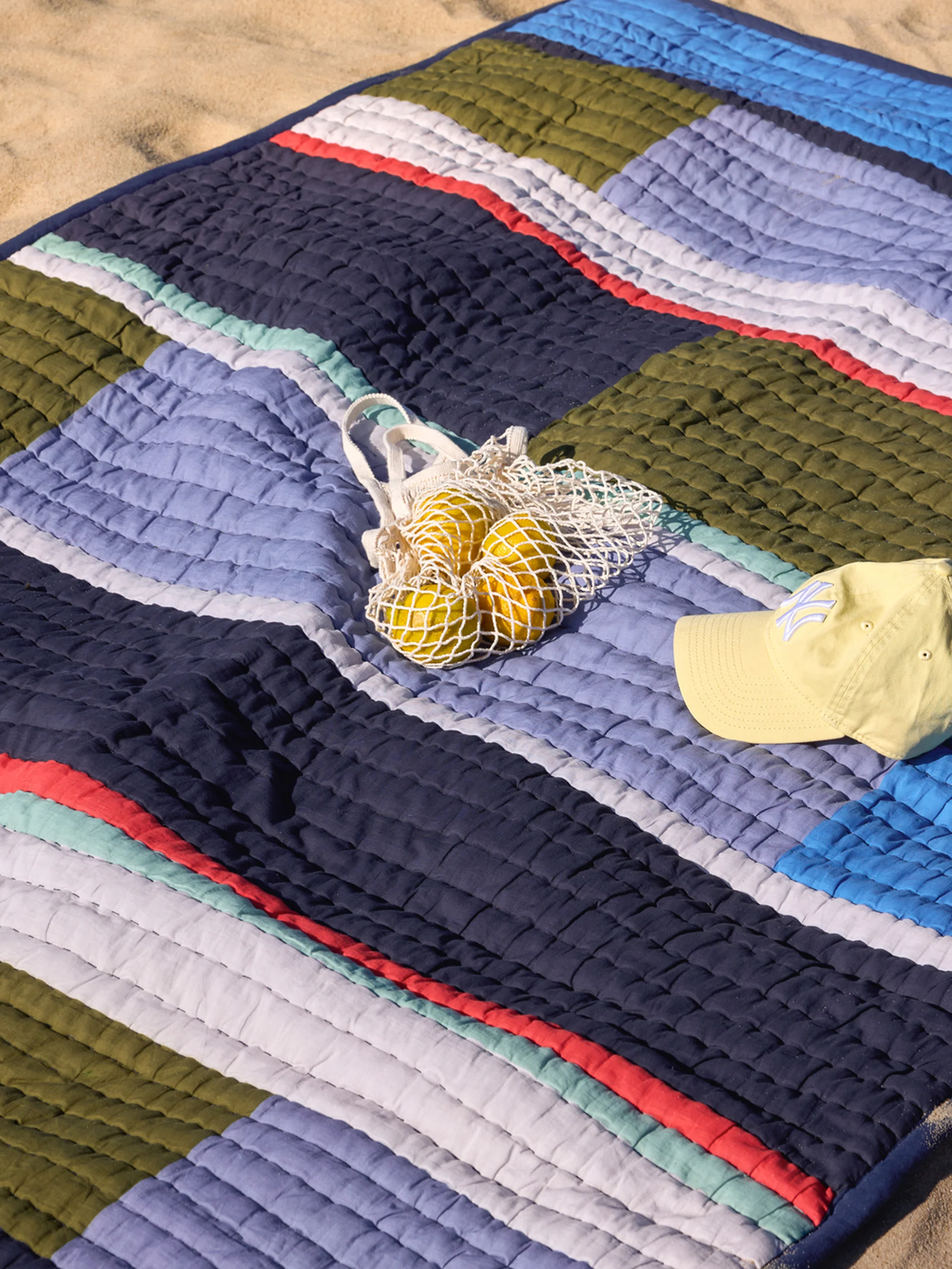 Handgemaakte katoenen bedsprei Pavilion