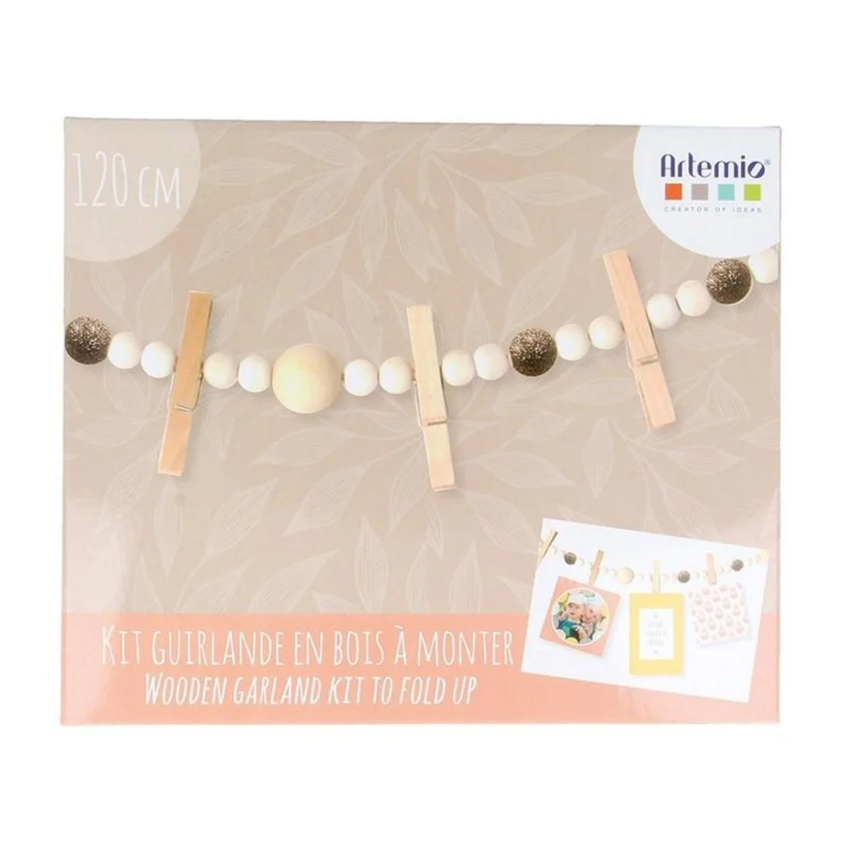 3 coffrets DIY décorations de Noël - Guirlande en bois souvenirs Artem