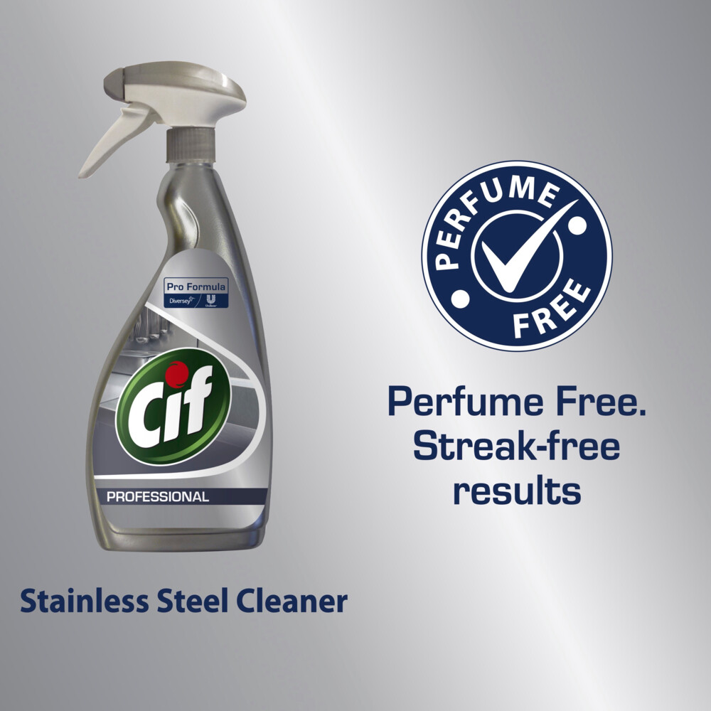 Cif Professional Roestvrij Staal Onderhoudsmiddel Pro Formula750 ml