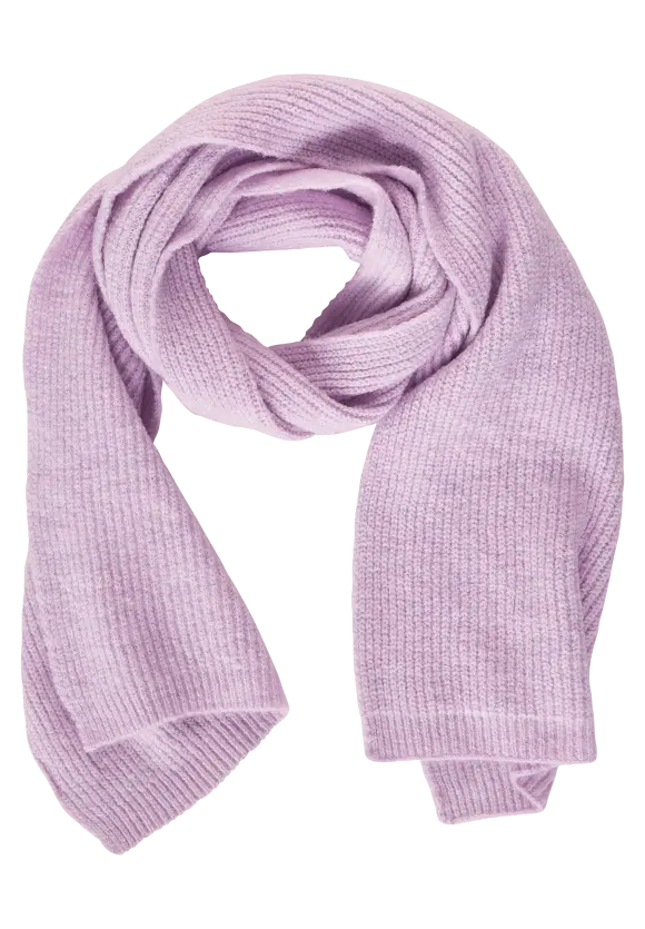 Langer Strickschal - soft pure lilac melange