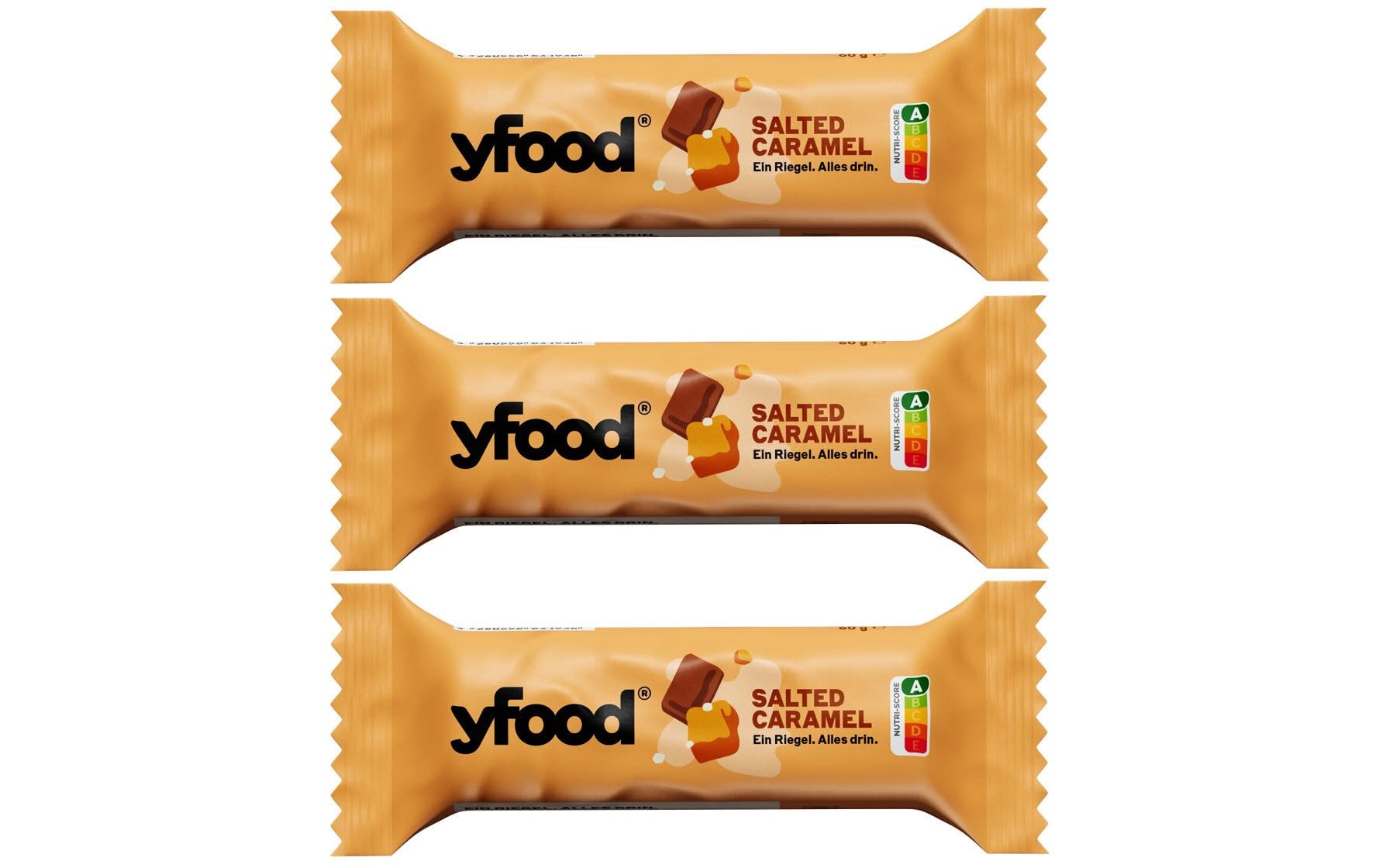 Riegel Salted Caramel 3 x 60 gHigh-Protein Riegel ohne Zuckerzusatz