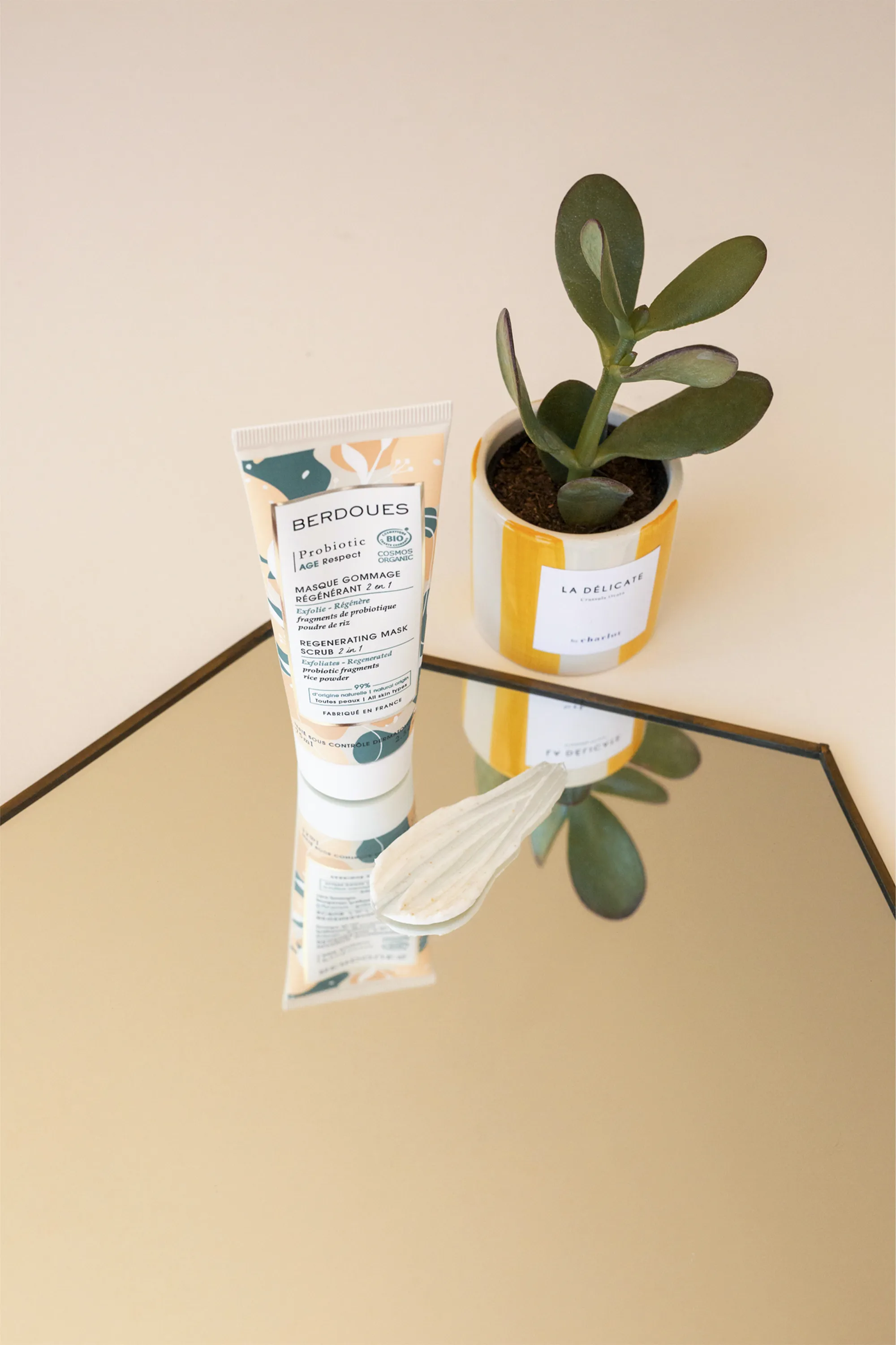 Berdoues Masque gommage régénérant 2 en 1 Probiotic-75 ml