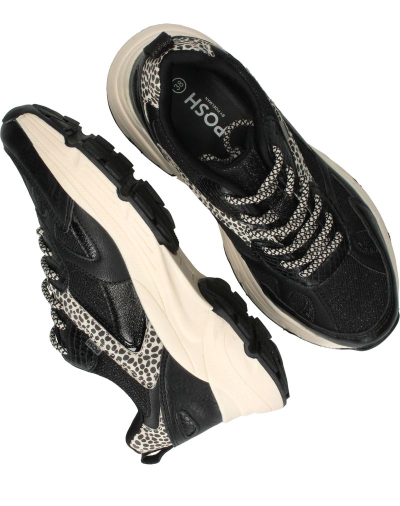 POSH by Poelman Sneakers Zwart Dames