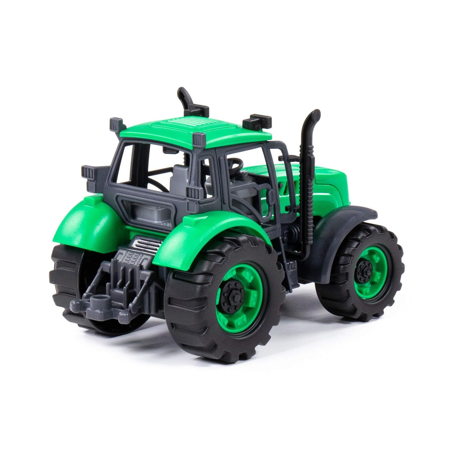 Polesie Spielzeug Traktor 91222 Schwungantrieb Motorhaube aufklappbar ab 3 Jahre grün