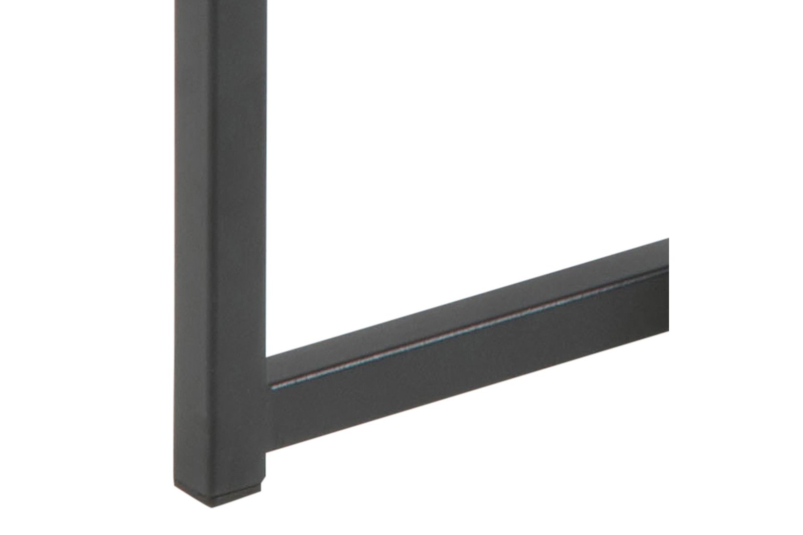Seaford settbord Vill eik foliert med sort metall understell. Sett av 2 bord