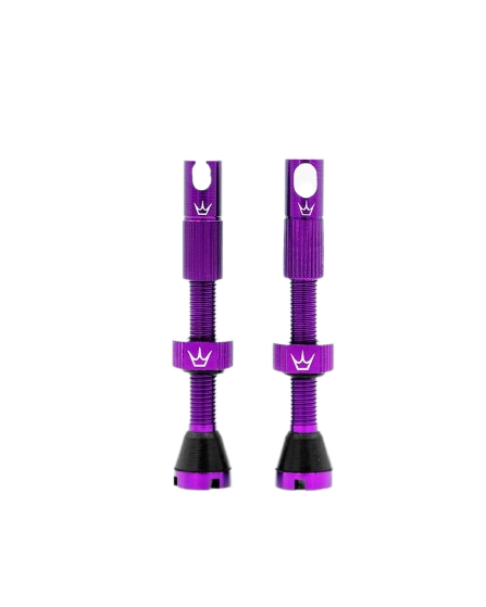 Peatys x ChrisKing Tubeless Ventiler 42mm Violet