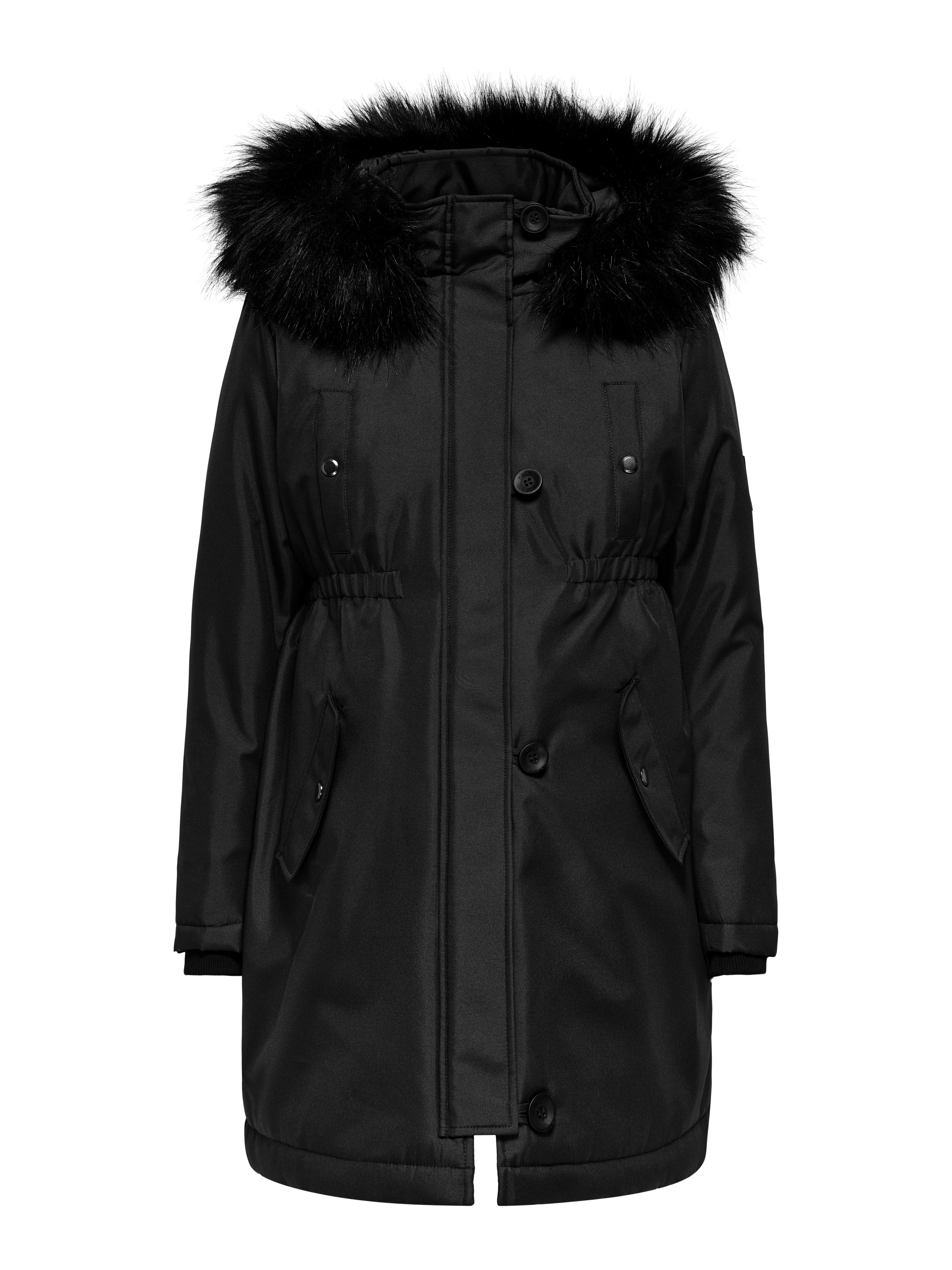 OLMIRIS Langer Parka Black