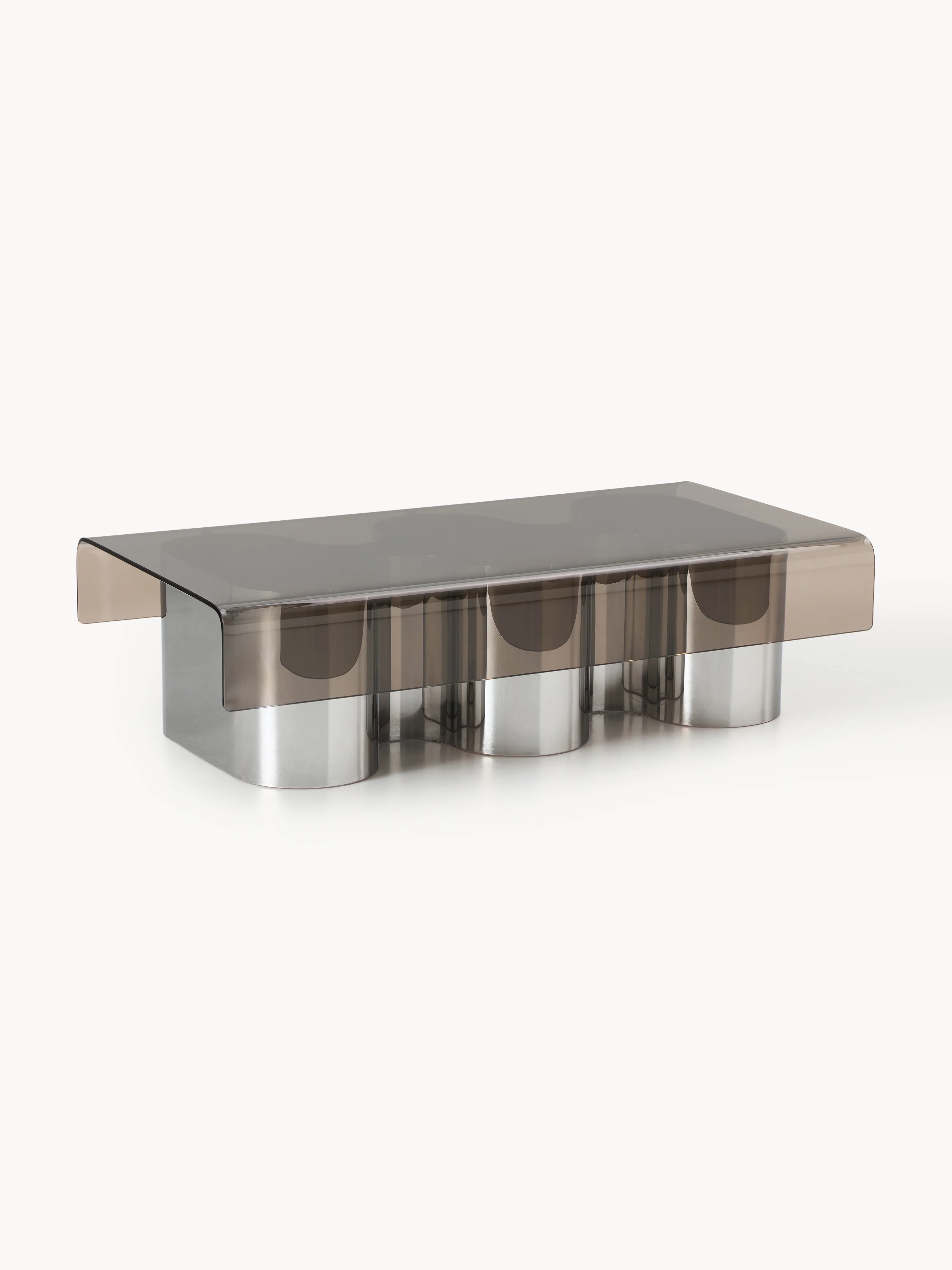 Salontafel Jouri met glazen tafelblad