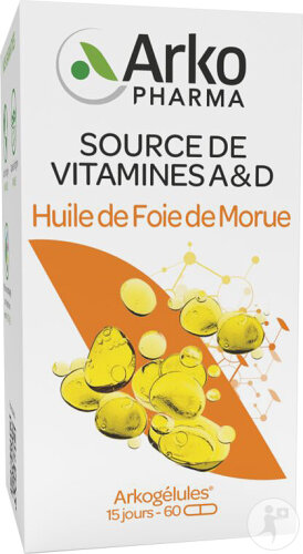 Arkogélules Huile de Foie de Morue 60 Gélules