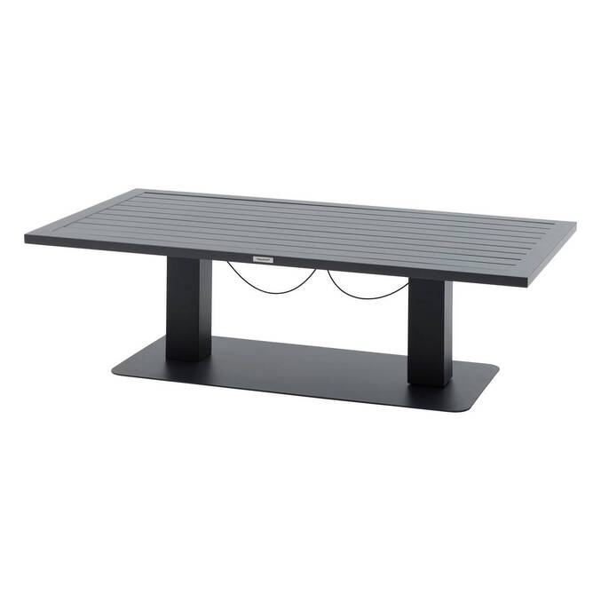 Table de jardin relevable rectangulaire SALIMIA Graphite