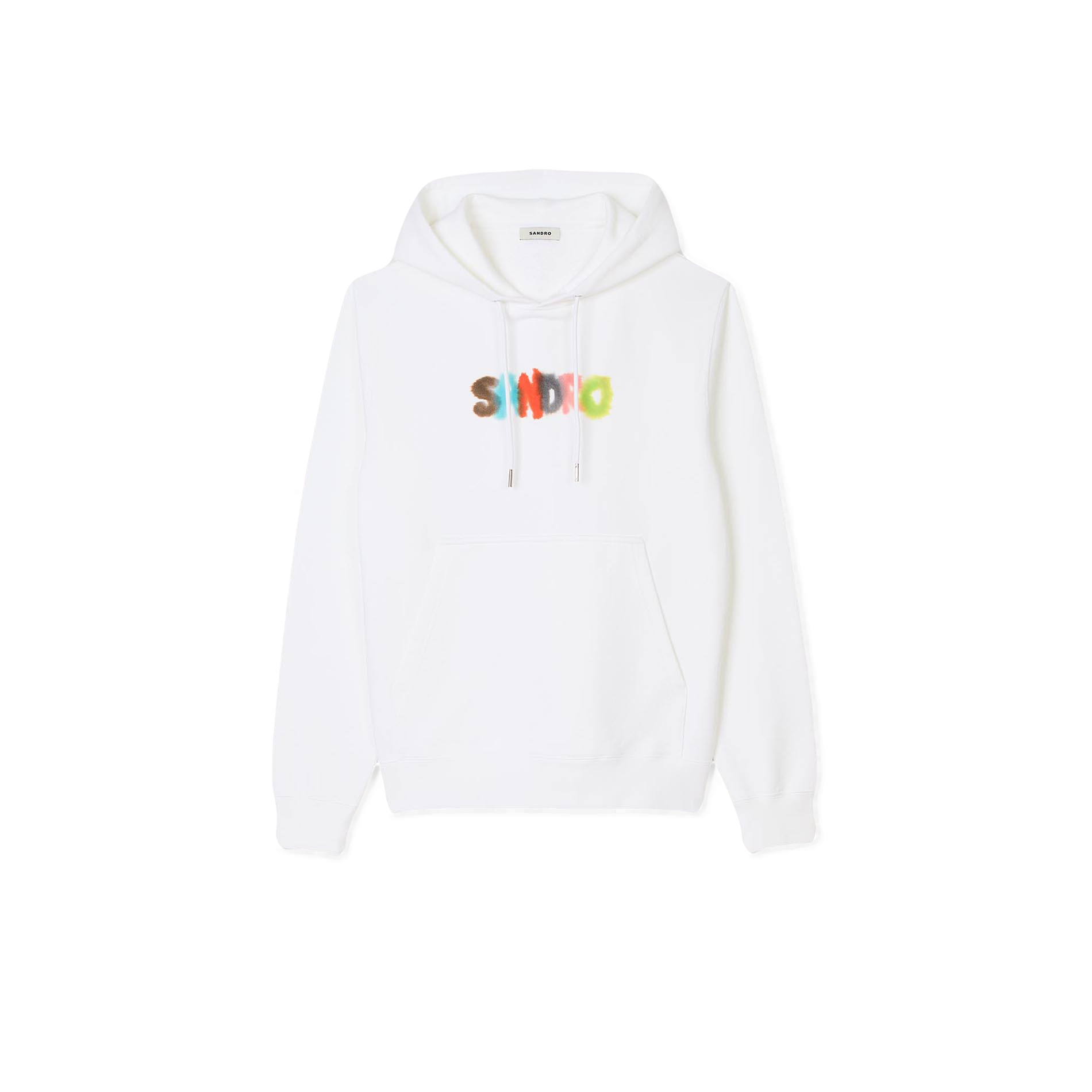 Sweat à capuche imprimé en coton | Blanc
