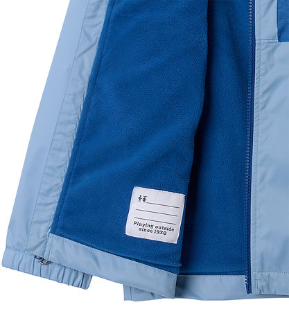 Columbia Regenjacke m. Fleece - Rainy Trails II - Ripple Blue