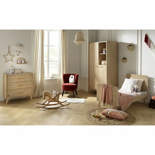 Chambre Trio Lit 70x140 Commode Armoire Arty - SAUTHON