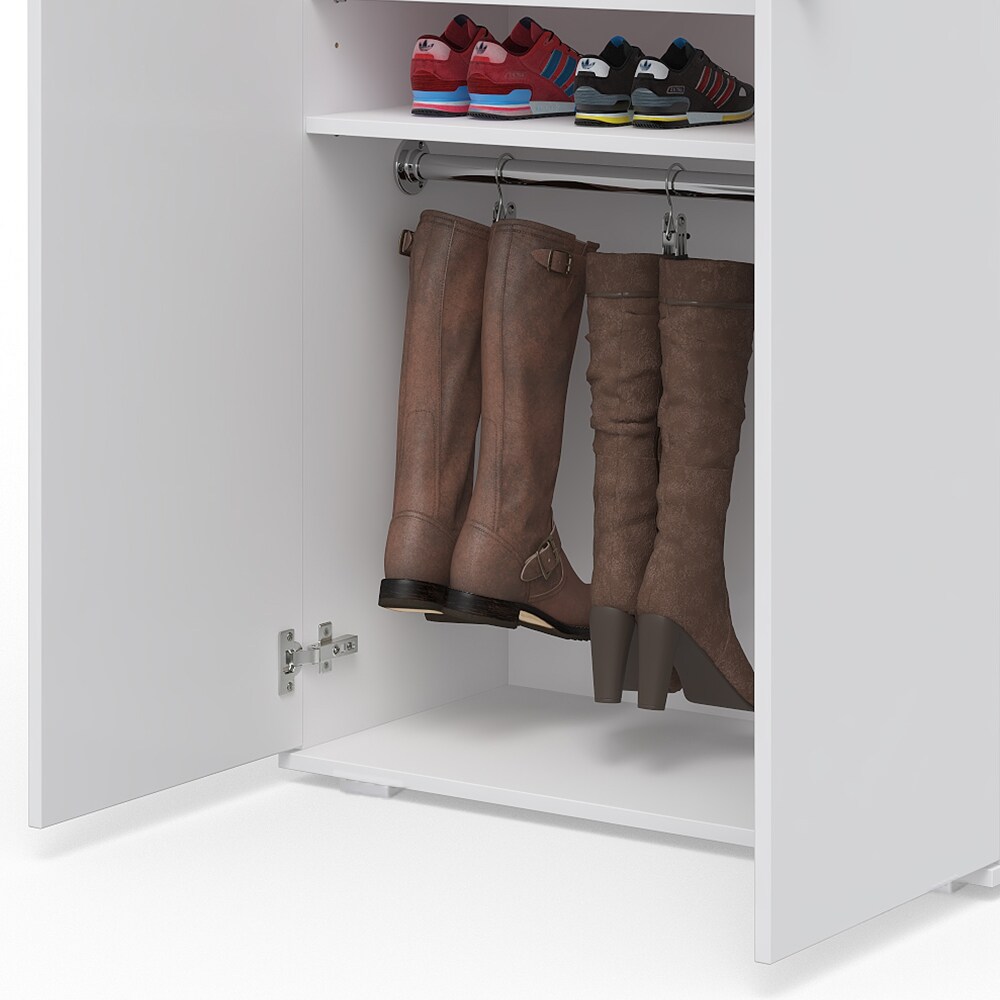 VICCO Schuhschrank TORGE Weiß - Wandschrank Stiefelschrank Schuhe Schuhregal