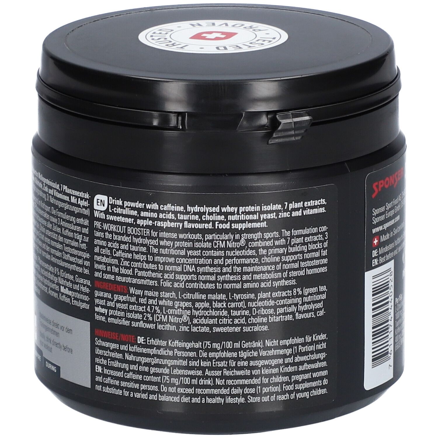 SPONSER® Pre Workout Booster Apple-Cranberry