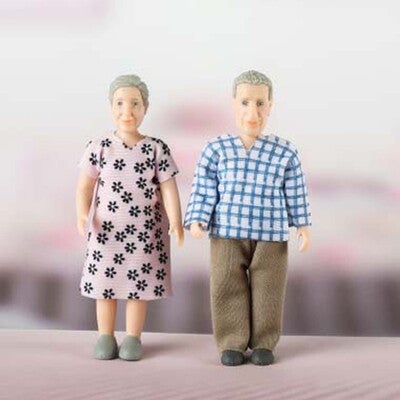 Lundby Dukkesett Gammelt Par Charlie