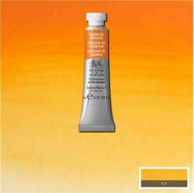 Winsor & Newton - Akvarelfarve - Cadmium Orange 5 ML