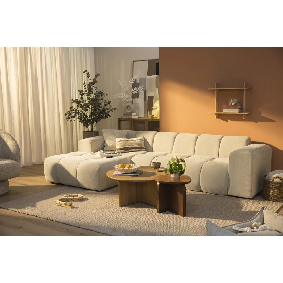 Hoekbank Beau links - Raven - beige