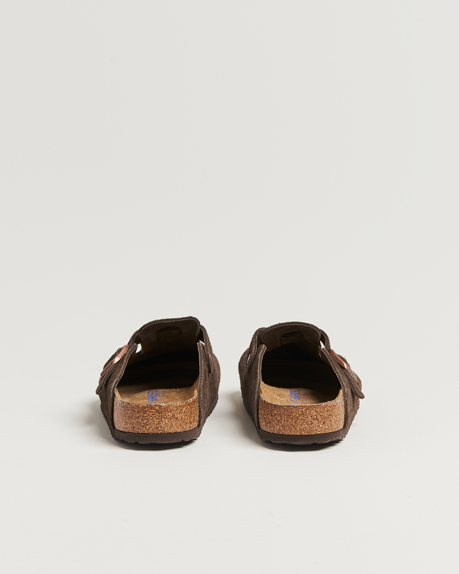 BIRKENSTOCK Boston Soft Footbed Mocca Suede