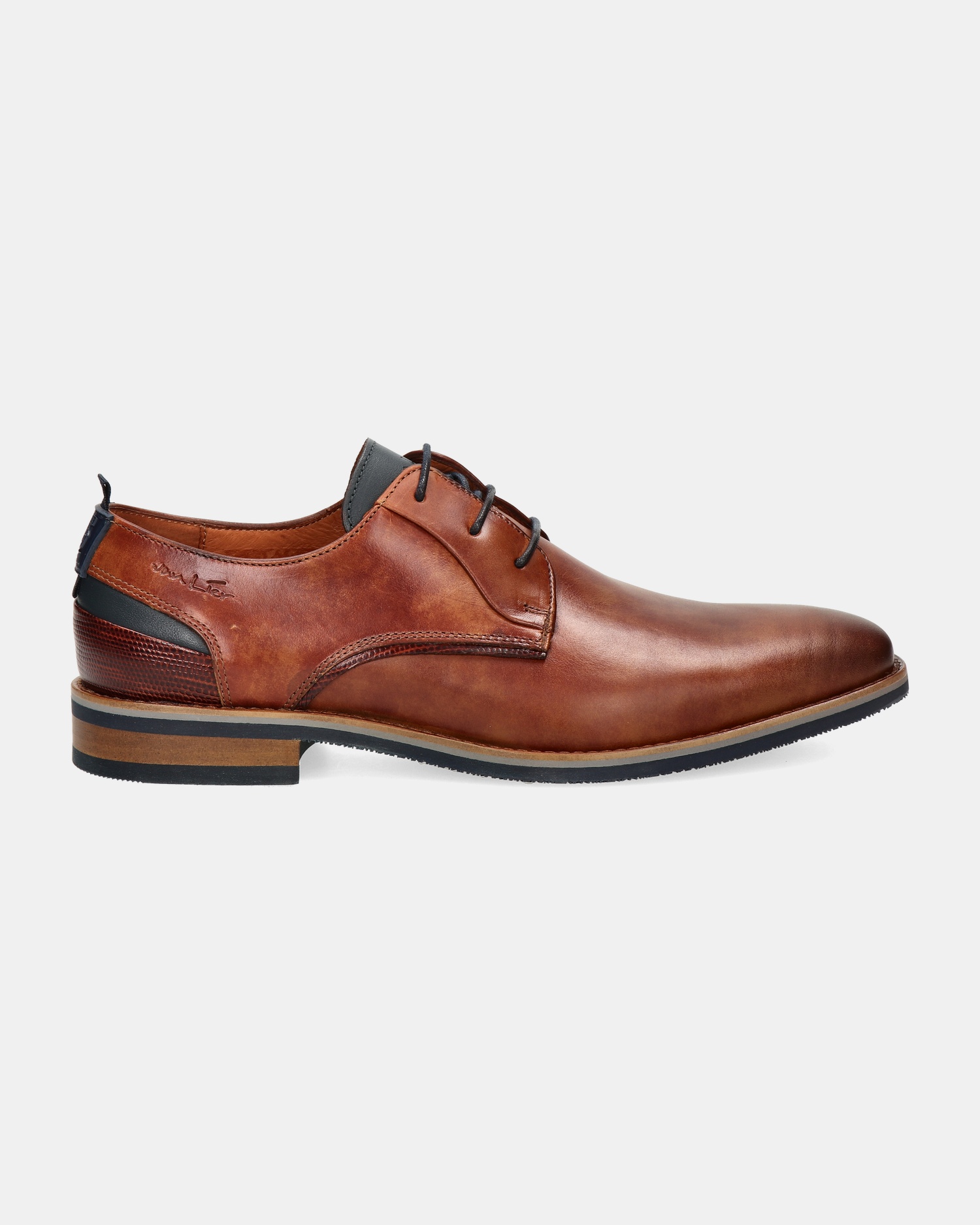 Van Lier Lage nette schoenen  - cognac