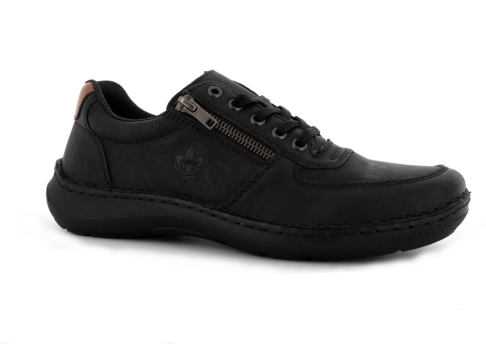 Rieker-03030 Synthétique Noir
